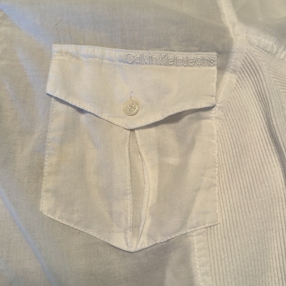 Calvin Klein Jeans White Blouse - Picture 3 of 10